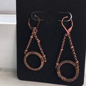 Brass earrings